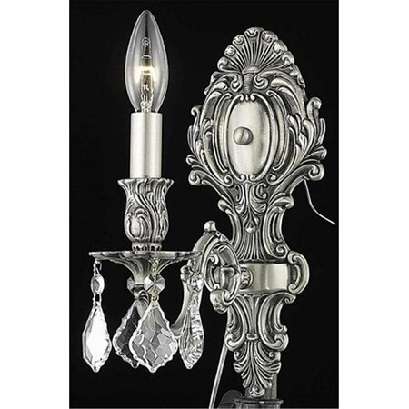 LIGHTING BUSINESS 9601W5PW-RC Monarch Wall Sconce - Pewter - 5 W x 11.5 H in. LI2946187